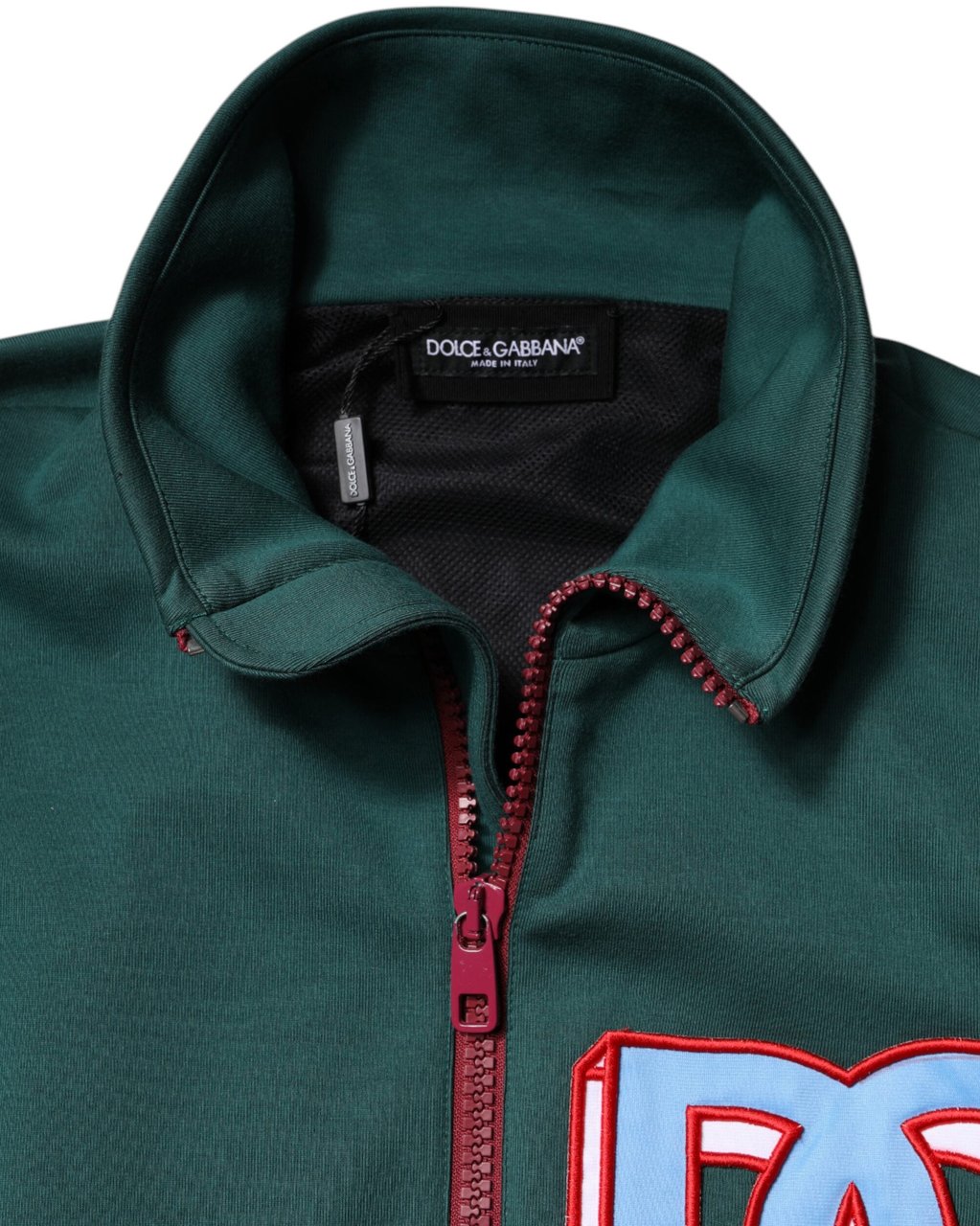 Dolce & Gabbana Multicolor Cotton Logo Full Zip Jacket Divers