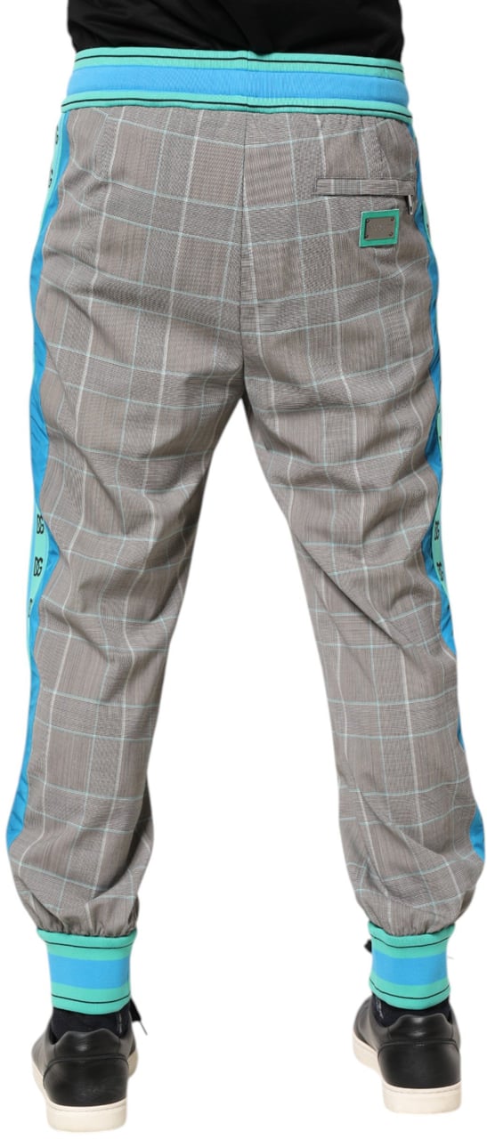 Dolce & Gabbana Multicolor Cotton Men Jogger Sweatpants Pants Divers