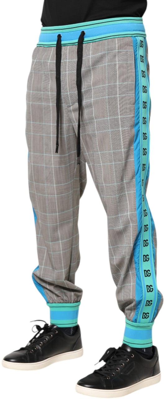 Dolce & Gabbana Multicolor Cotton Men Jogger Sweatpants Pants Divers