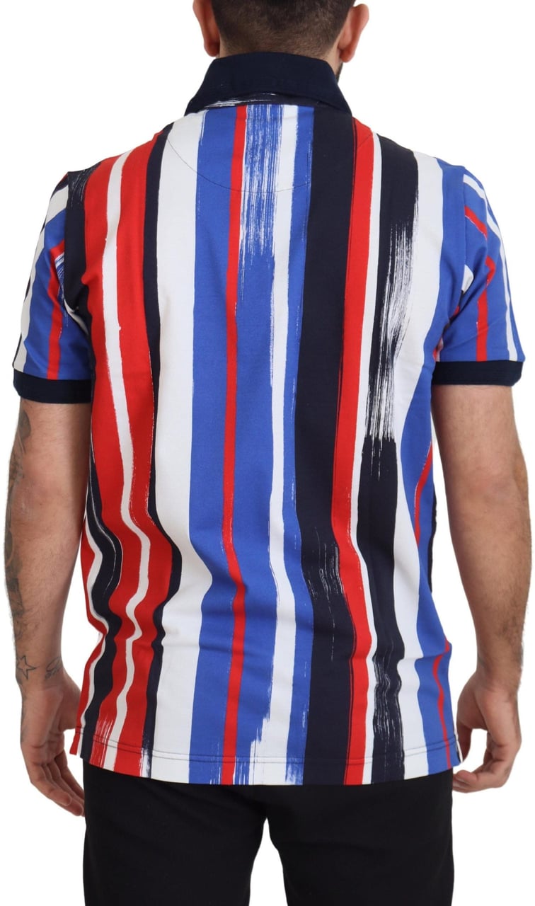 Dolce & Gabbana Multicolor Cotton Polo Top T-shirt Divers