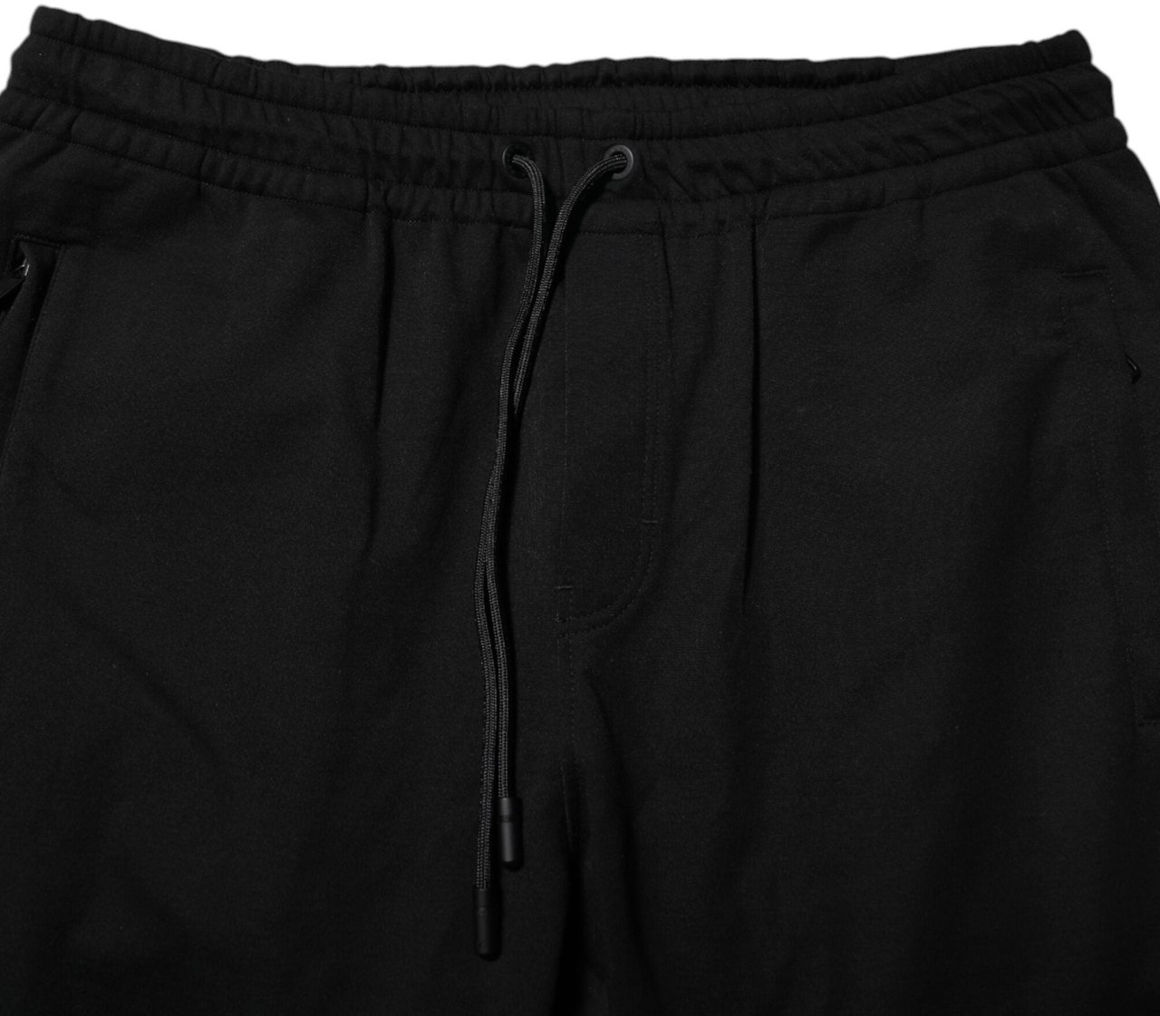 Dolce & Gabbana Black Cotton Men Jogger Sweatpants Pants Zwart