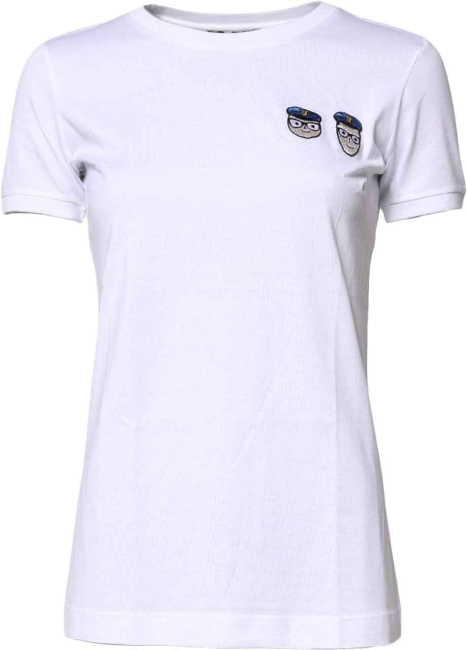 Dolce & Gabbana White #DGFamily Cotton Crew Neck T-shirt Wit