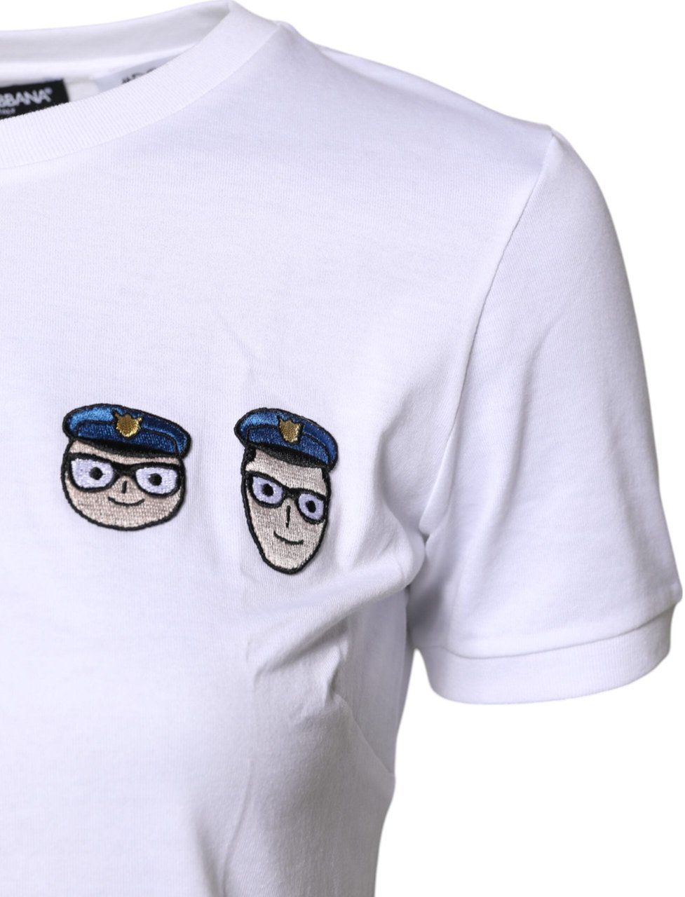 Dolce & Gabbana White #DGFamily Cotton Crew Neck T-shirt Wit