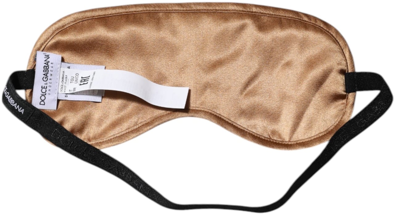 Dolce & Gabbana Beige Men Regular Boxer Eye Mask Set Underwear Beige