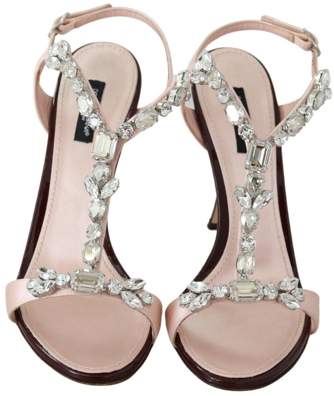 Dolce & Gabbana Pink Crystals Heels Keira Sandals Roze