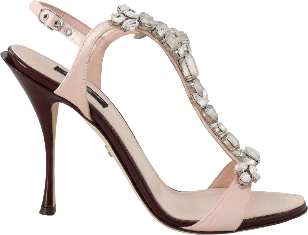 Dolce & Gabbana Pink Crystals Heels Keira Sandals Roze