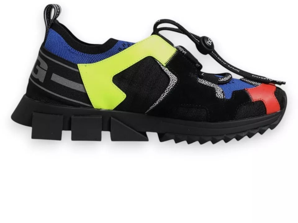 Dolce & Gabbana Multicolor Mesh Sorrento Trekking Sneakers Shoes Divers