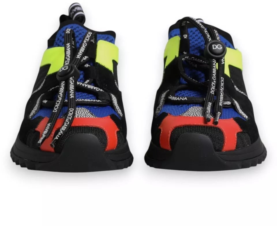 Dolce & Gabbana Multicolor Mesh Sorrento Trekking Sneakers Shoes Divers