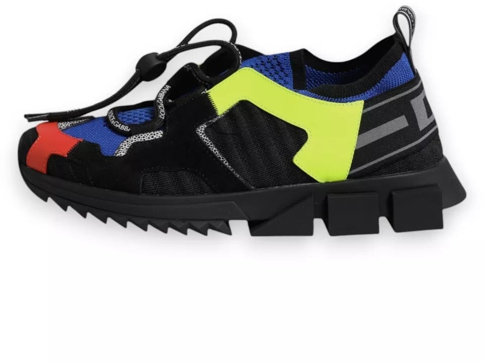 Dolce & Gabbana Multicolor Mesh Sorrento Trekking Sneakers Shoes Divers