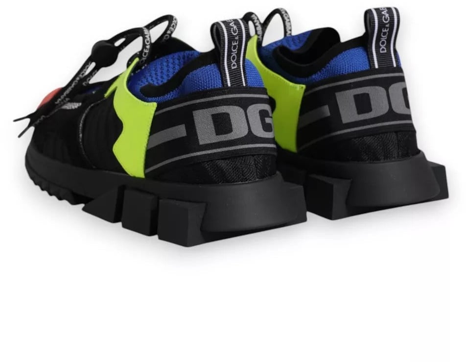 Dolce & Gabbana Multicolor Mesh Sorrento Trekking Sneakers Shoes Divers