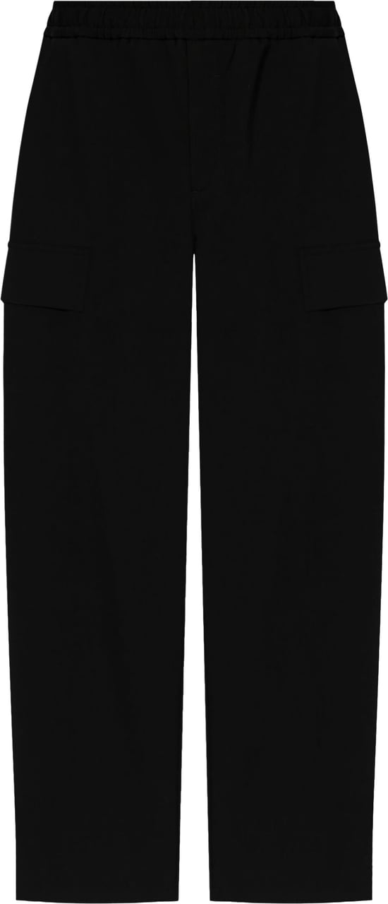Dolce & Gabbana Regular Fit Black Virgin Wool Trousers Zwart