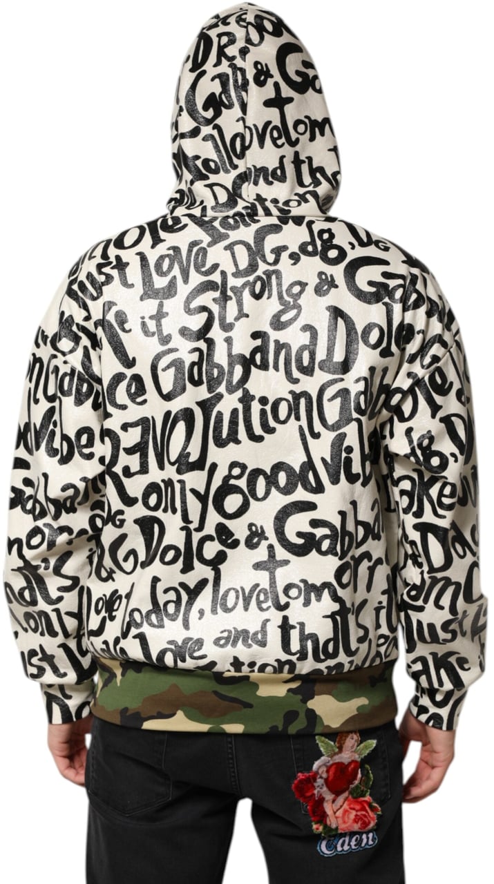 Dolce & Gabbana Multicolor Hooded DGMania Sweatshirt Sweater Divers