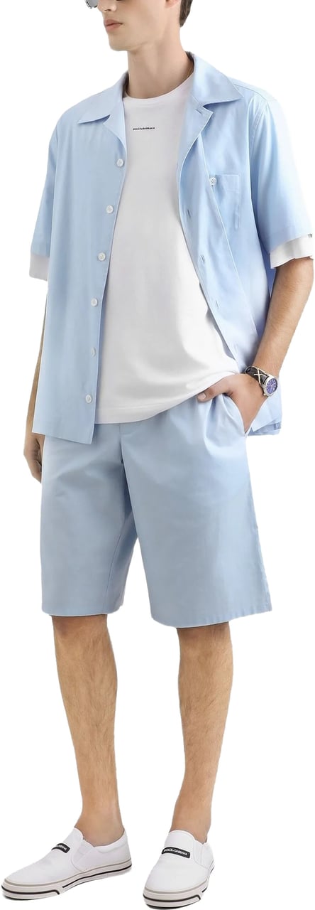 Dolce & Gabbana White Relaxed Fit Cotton Logo T-Shirt Wit