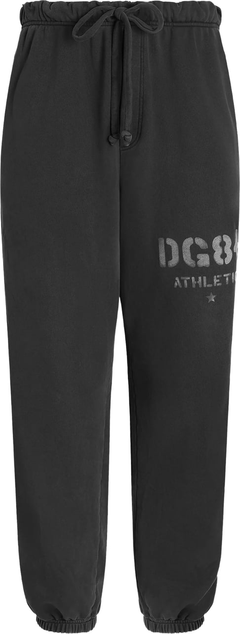 Dolce & Gabbana Black Relaxed-Fit Contrast Stripe Track Pants Zwart