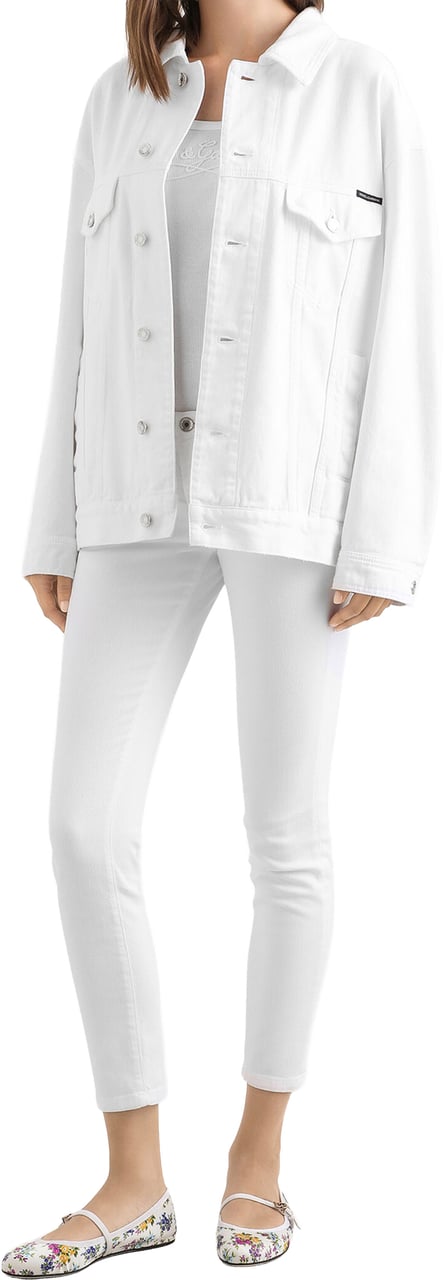 Dolce & Gabbana Slim-Fit Cropped Cotton Five-Pocket Pants Wit