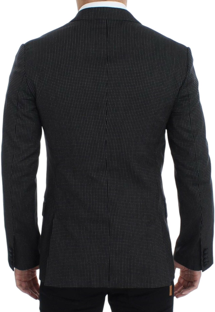Dolce & Gabbana Black wool slim MARTINI blazer Zwart
