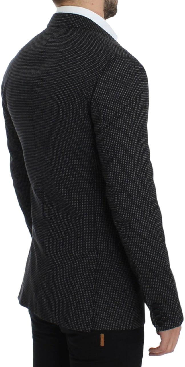 Dolce & Gabbana Black wool slim MARTINI blazer Zwart