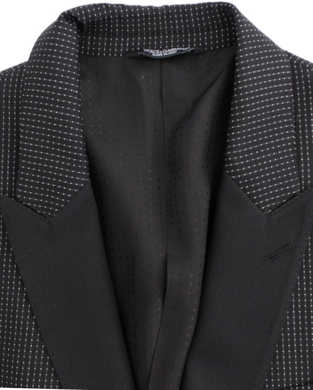 Dolce & Gabbana Black wool slim MARTINI blazer Zwart