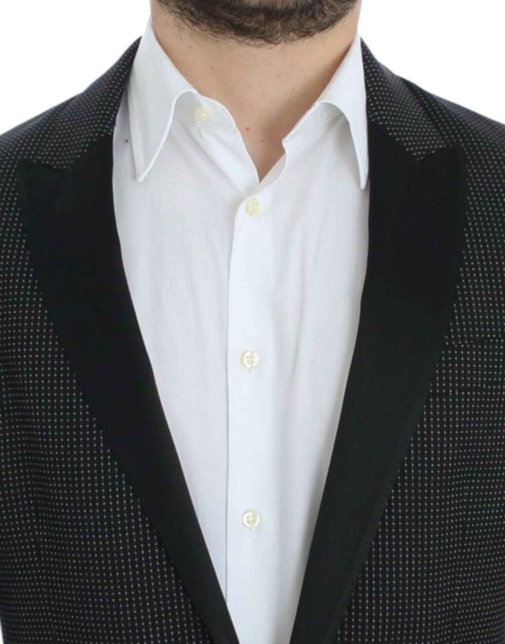 Dolce & Gabbana Black wool slim MARTINI blazer Zwart
