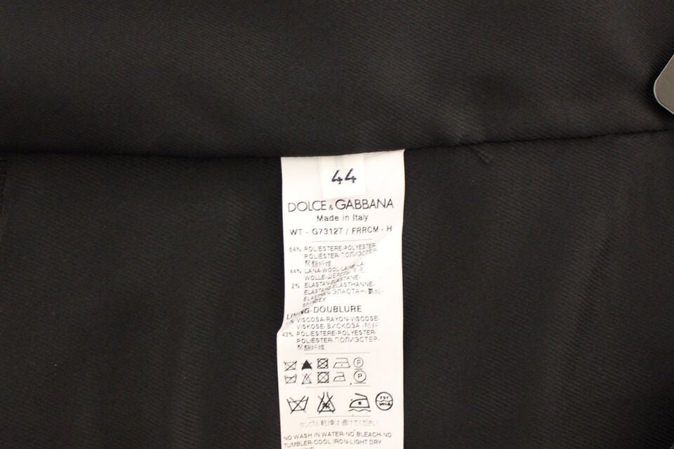 Dolce & Gabbana Gray Wool Stretch Dress Vest Blazer Grijs