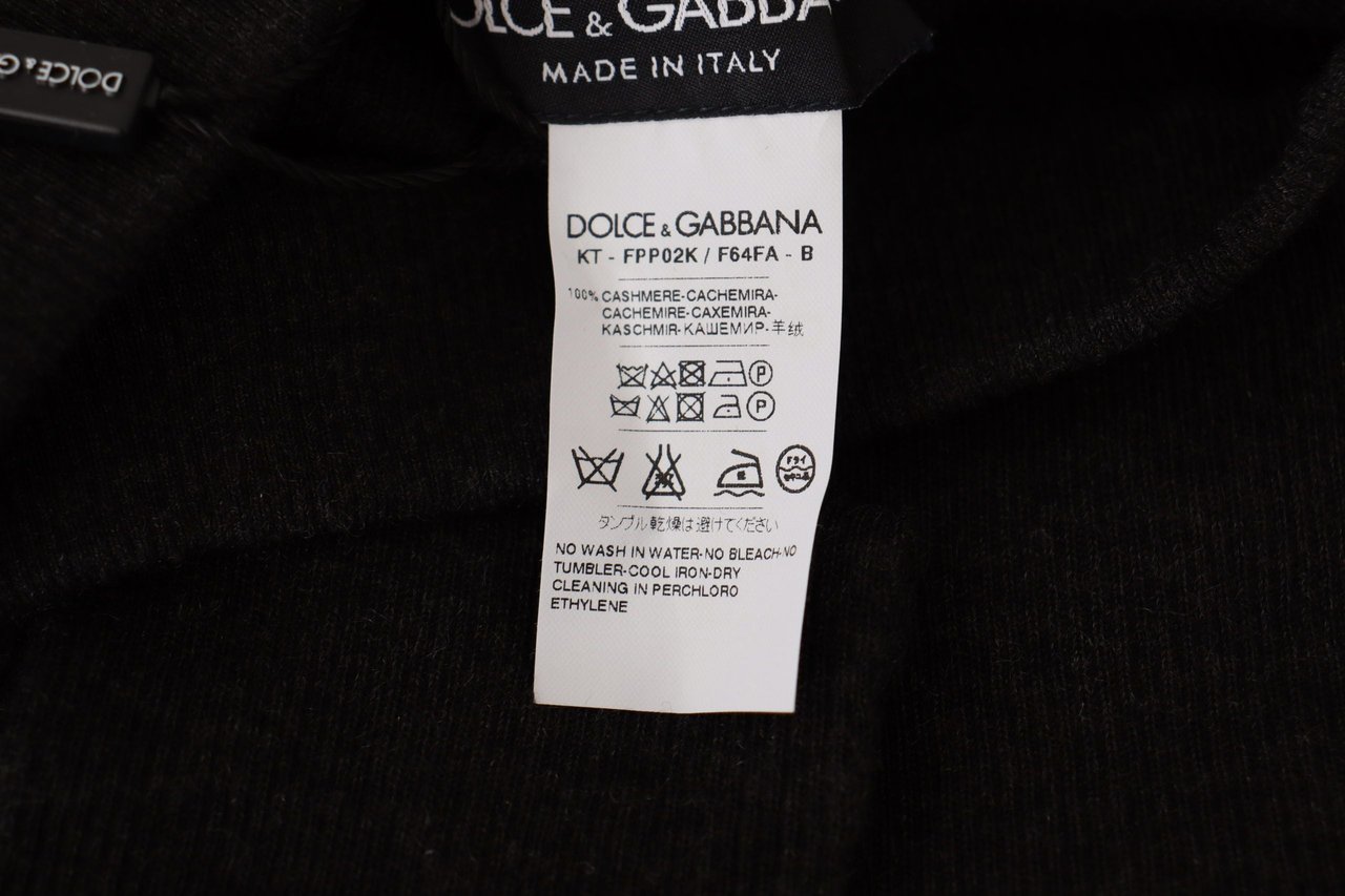 Dolce & Gabbana Gray Cashmere Tights Stocking Pantyhose Socks Grijs