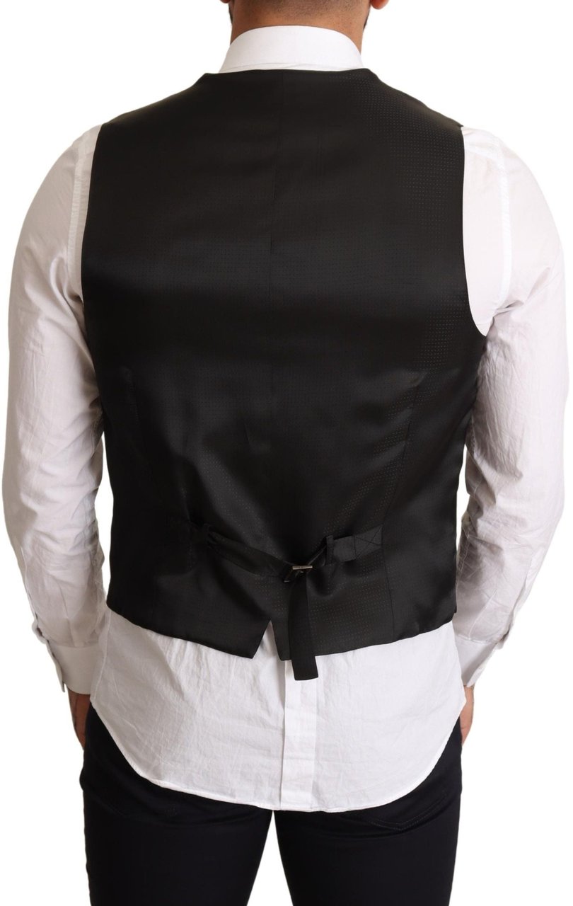 Dolce & Gabbana Black Formal dress Vest Zwart