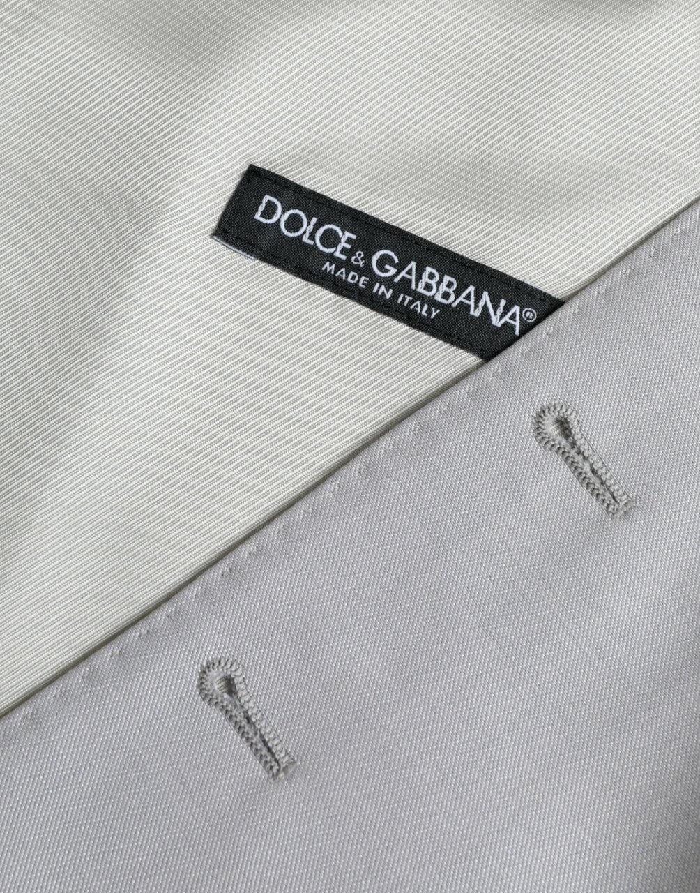 Dolce & Gabbana Light Gray Wool Formal Dress Waistcoat Vest Grijs