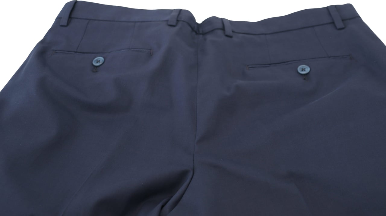 Dolce & Gabbana Blue Chinos Cotton Stretch Casual Shorts Blauw