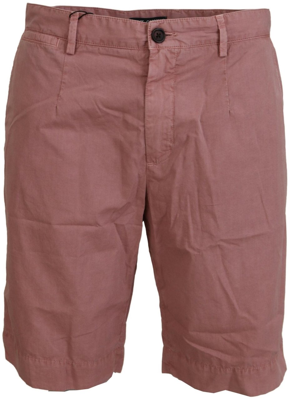 Dolce & Gabbana Pink Chinos Cotton Casual Mens Shorts Roze