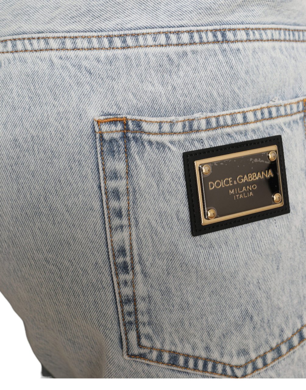 Dolce & Gabbana Multicolor Floral Print Denim Bermuda Shorts Divers