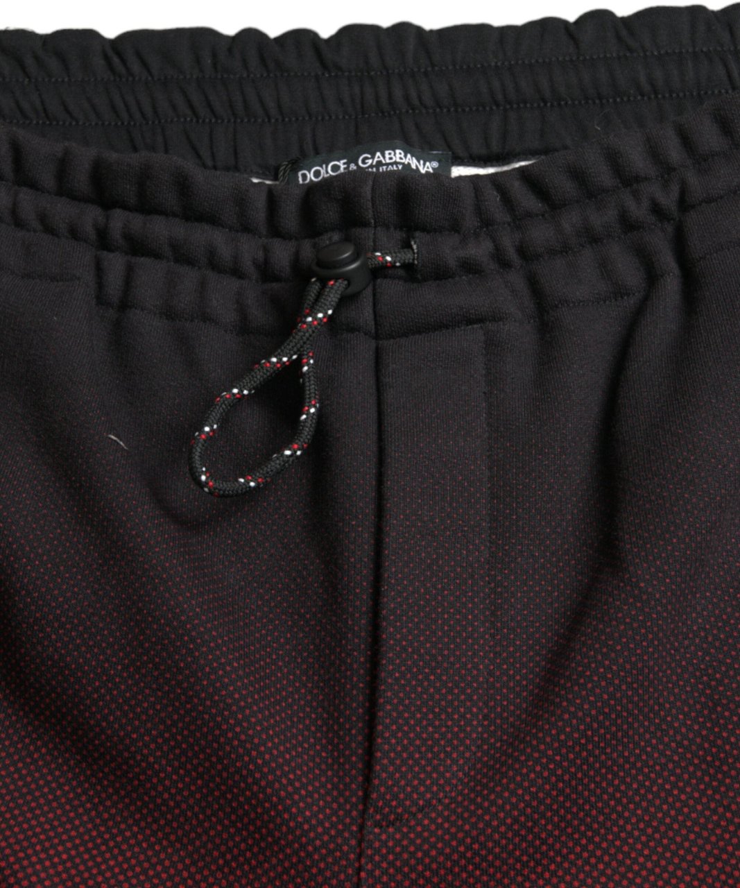Dolce & Gabbana Red Leopard Print Cotton Bermuda Shorts Zwart