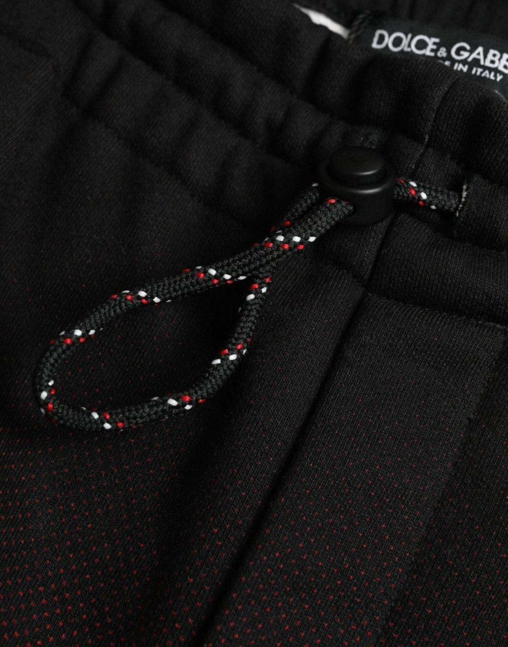 Dolce & Gabbana Red Leopard Print Cotton Bermuda Shorts Zwart