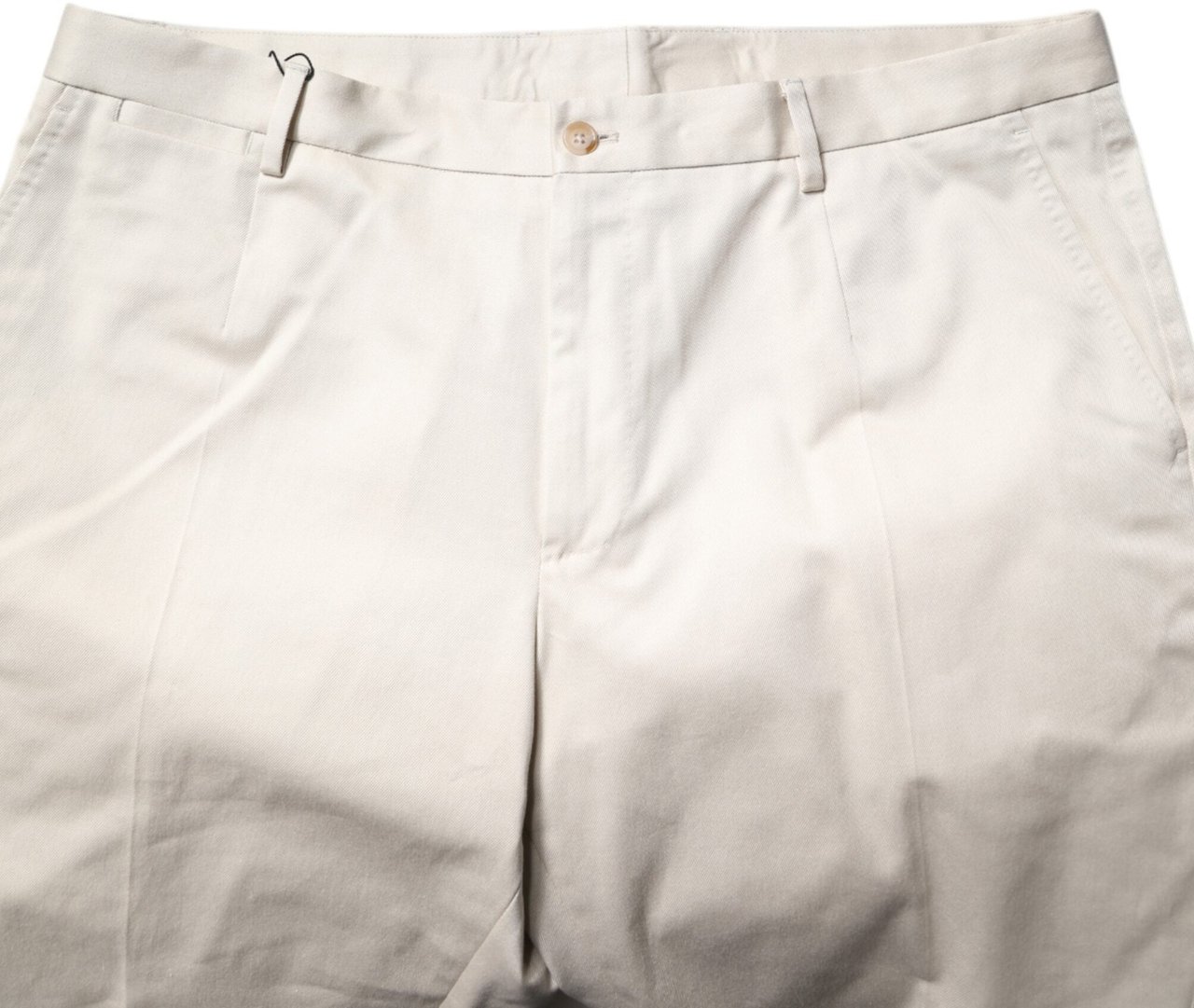 Dolce & Gabbana Beige Cotton Stretch Mid Waist Bermuda Shorts Beige