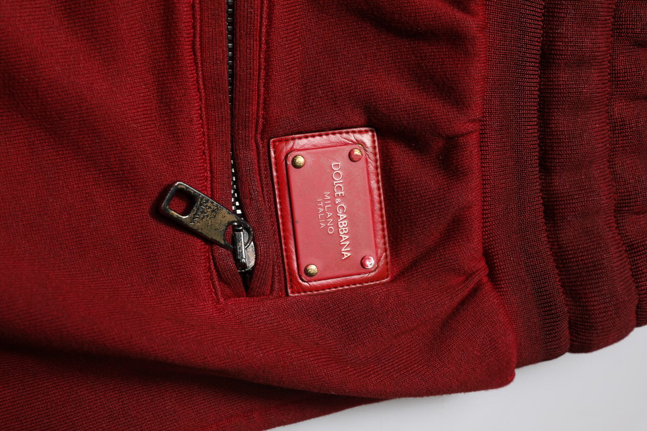 Dolce & Gabbana Bordeaux Cotton Bermuda Men Sweatshorts Shorts Maroon