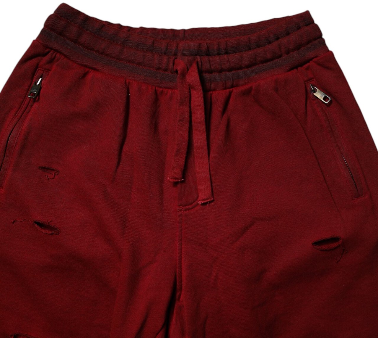Dolce & Gabbana Bordeaux Cotton Bermuda Men Sweatshorts Shorts Maroon