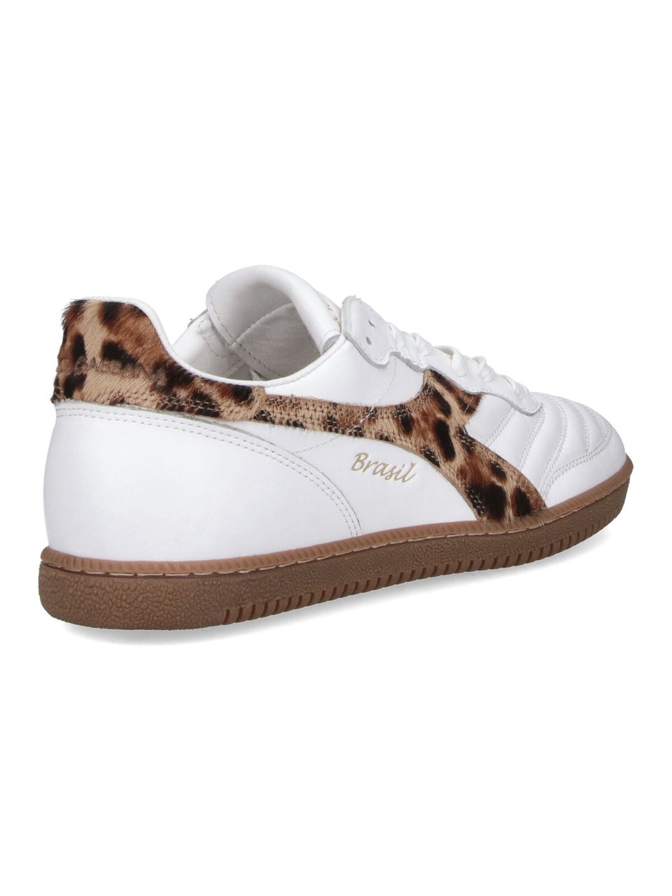 Dolce & Gabbana Leopard Print Detailed Sneakers with Smooth Leather Finish Wit