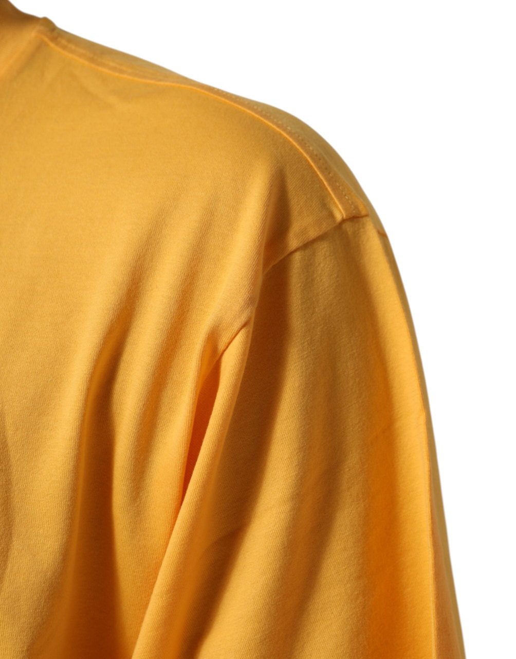 Dolce & Gabbana Yellow Secret Graden Floral Cotton CrewNeck T-shirt Geel