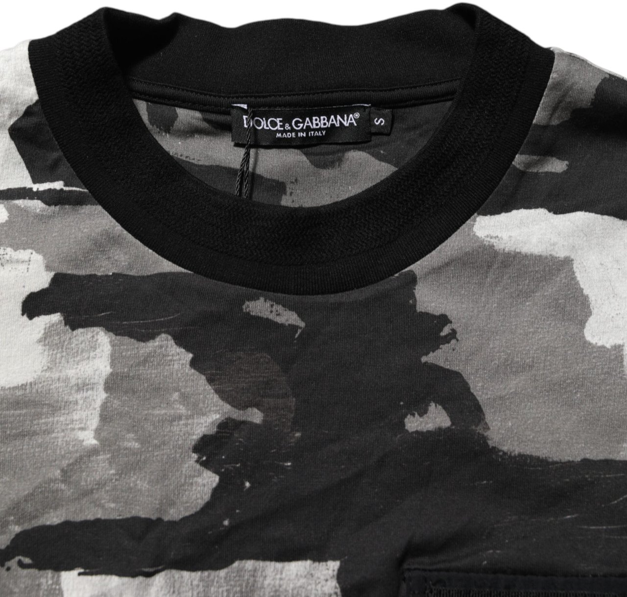 Dolce & Gabbana Multicolor Camouflage Men Short Sleeves T-shirt Divers