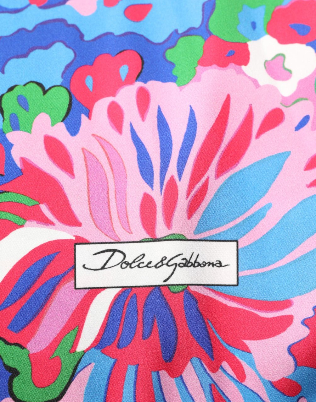 Dolce & Gabbana Multicolor Floral Printed Tunic Blouse Top Divers