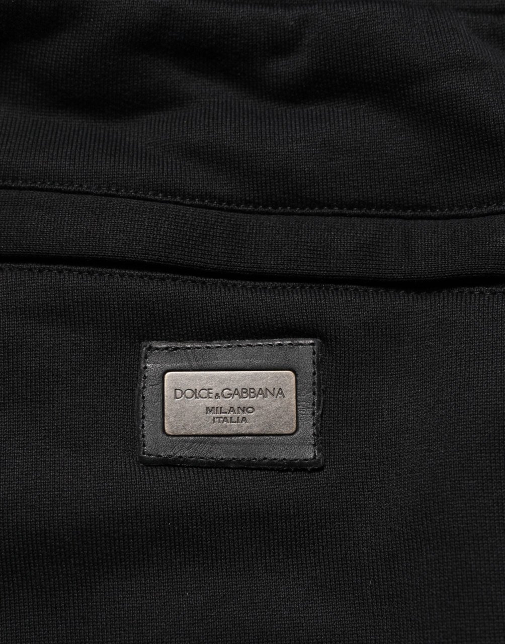 Dolce & Gabbana Black Cotton Jogger Sweatpants Trouser Pants Zwart