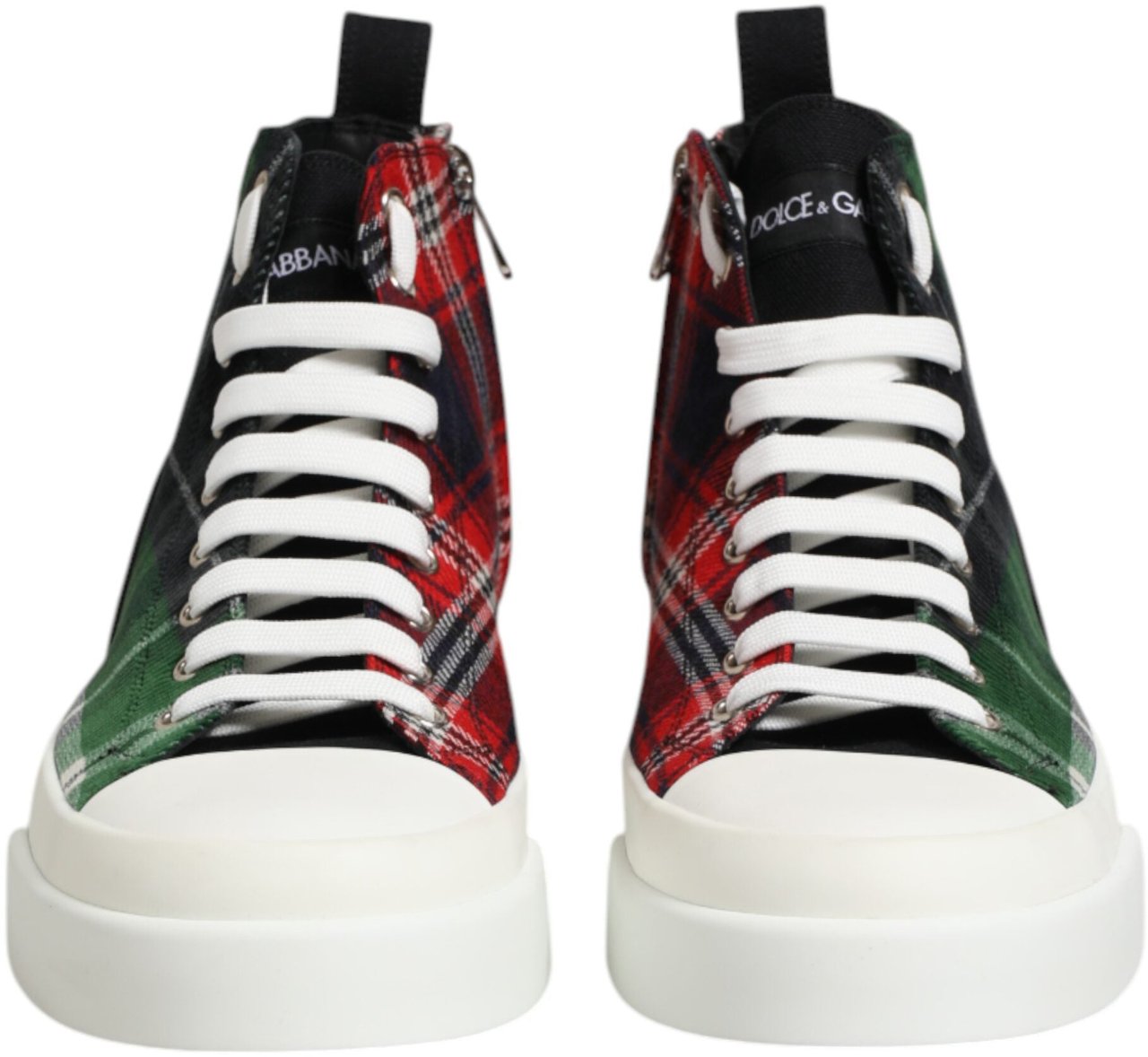 Dolce & Gabbana Multicolor Cotton High Top Men Sneakers Shoes Divers