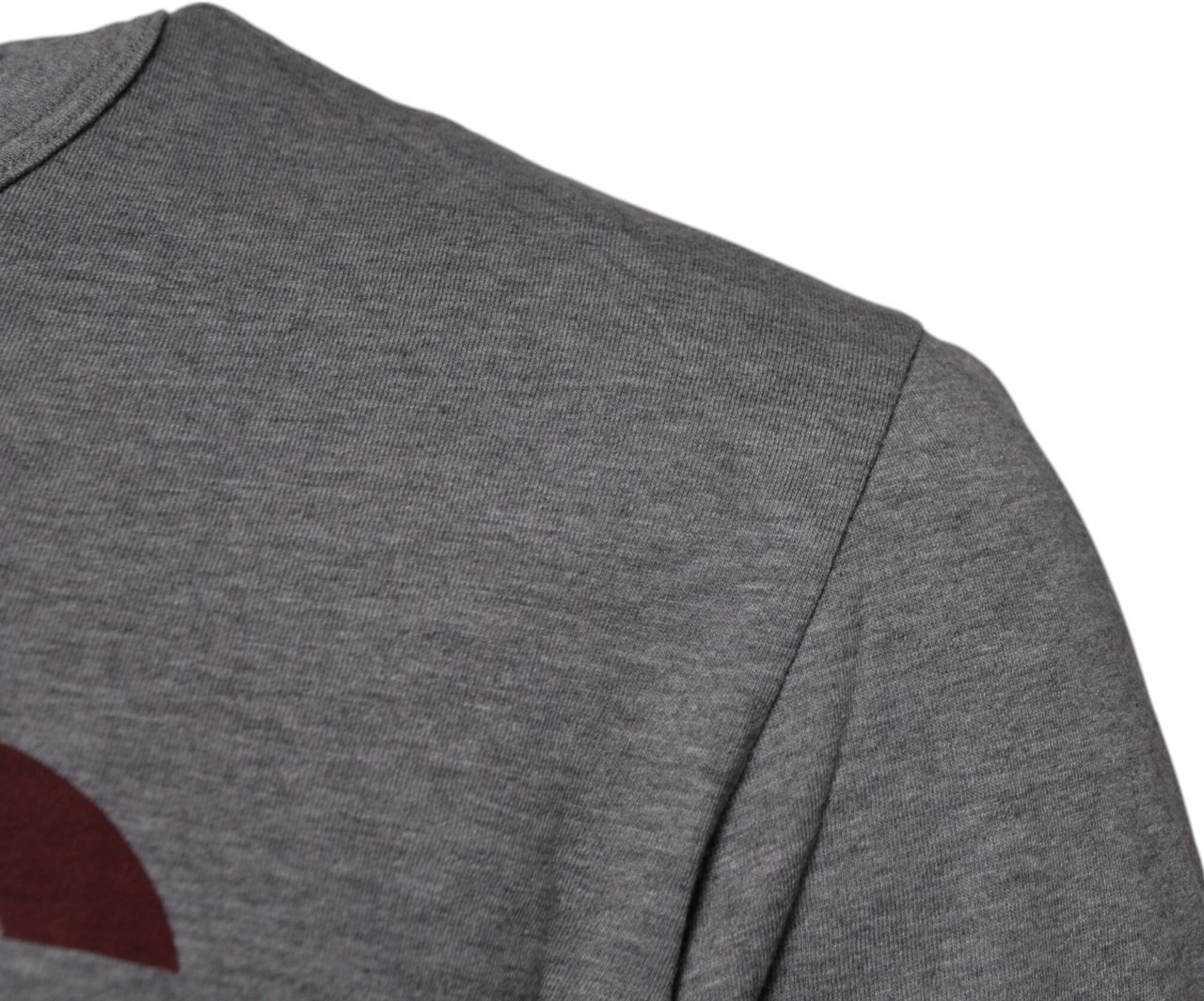 Dolce & Gabbana Gray Logo Print Cotton Crew Neck Men T-shirt Zwart