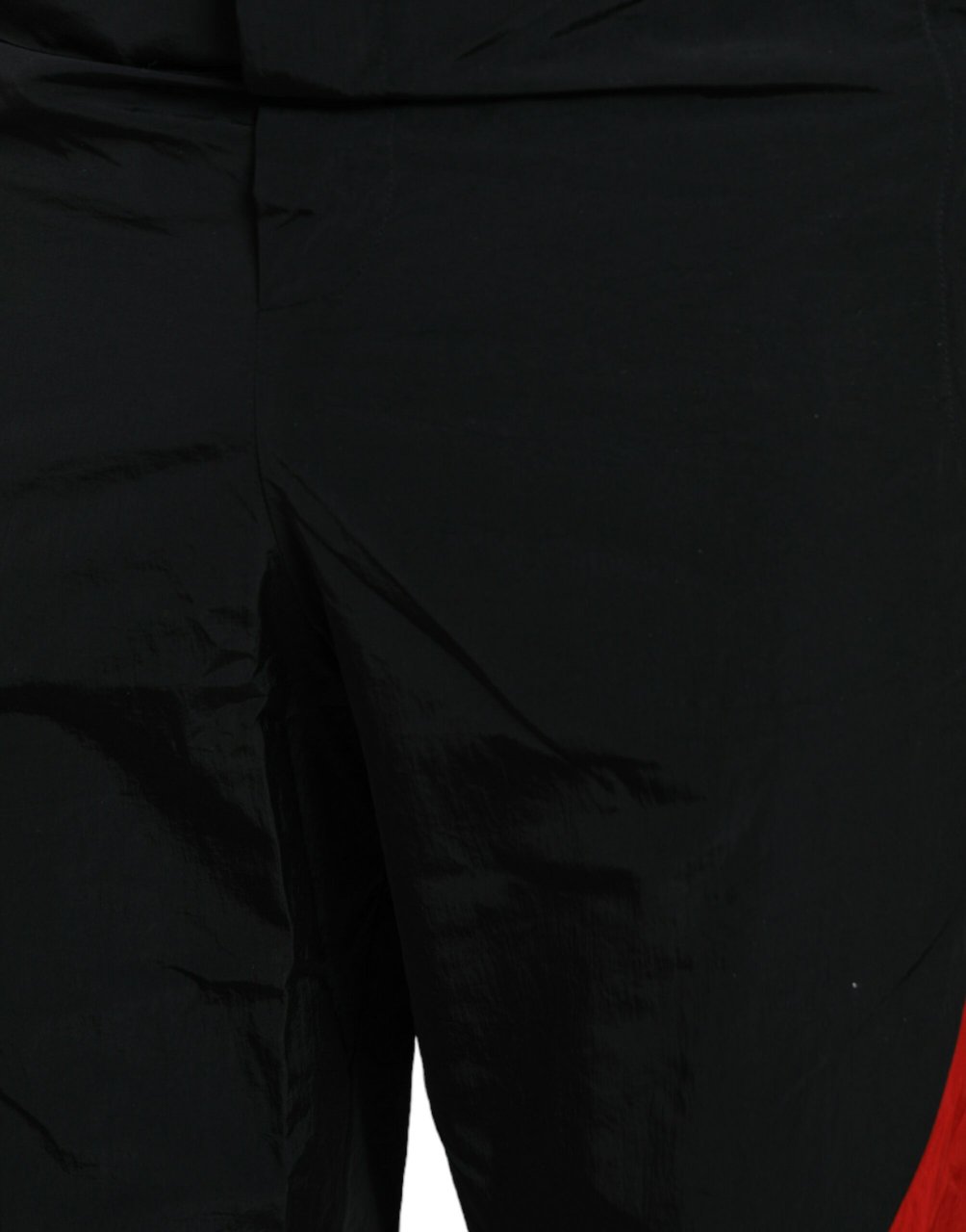 Dolce & Gabbana Black Red Leopard Print Nylon Jogger Pants Zwart
