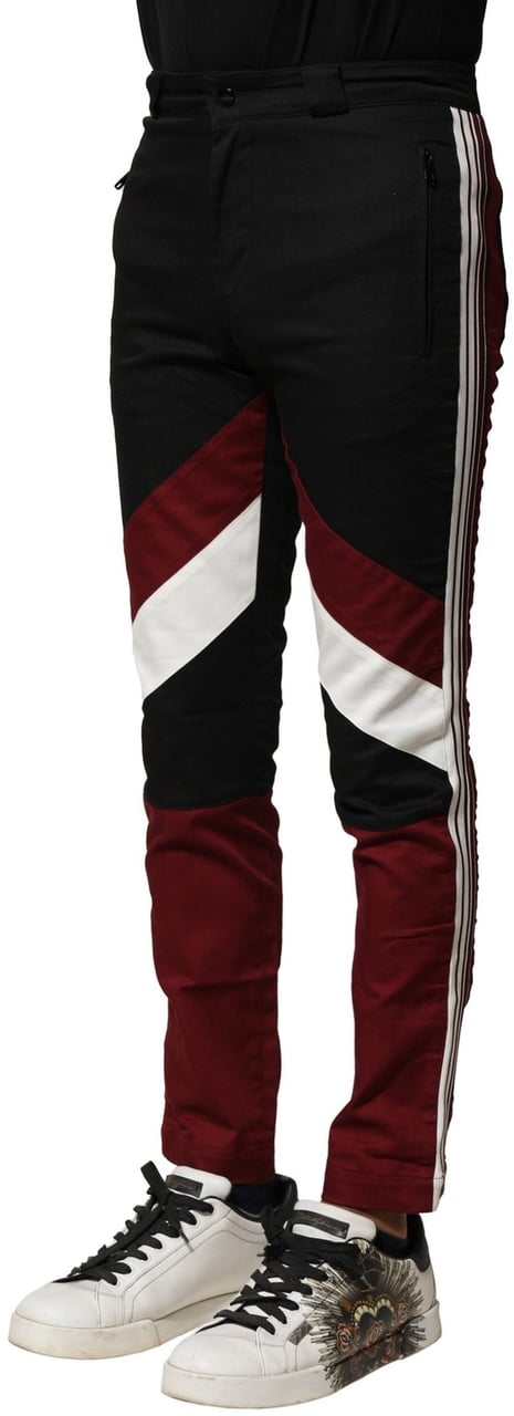 Dolce & Gabbana Multicolor Cotton Jogger Men Pants Divers