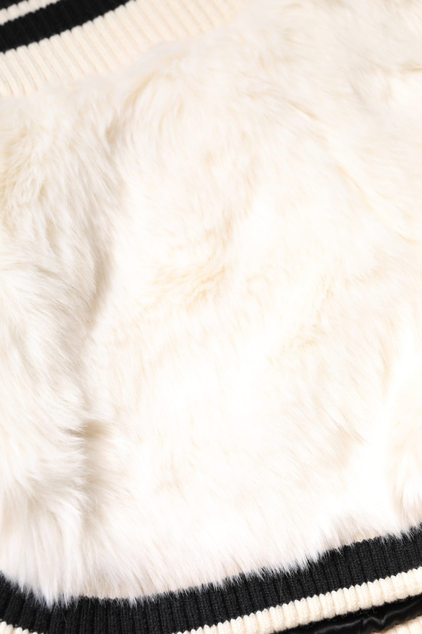 Dolce & Gabbana White Faux Fur High Waisted Hot Pants Short Wit