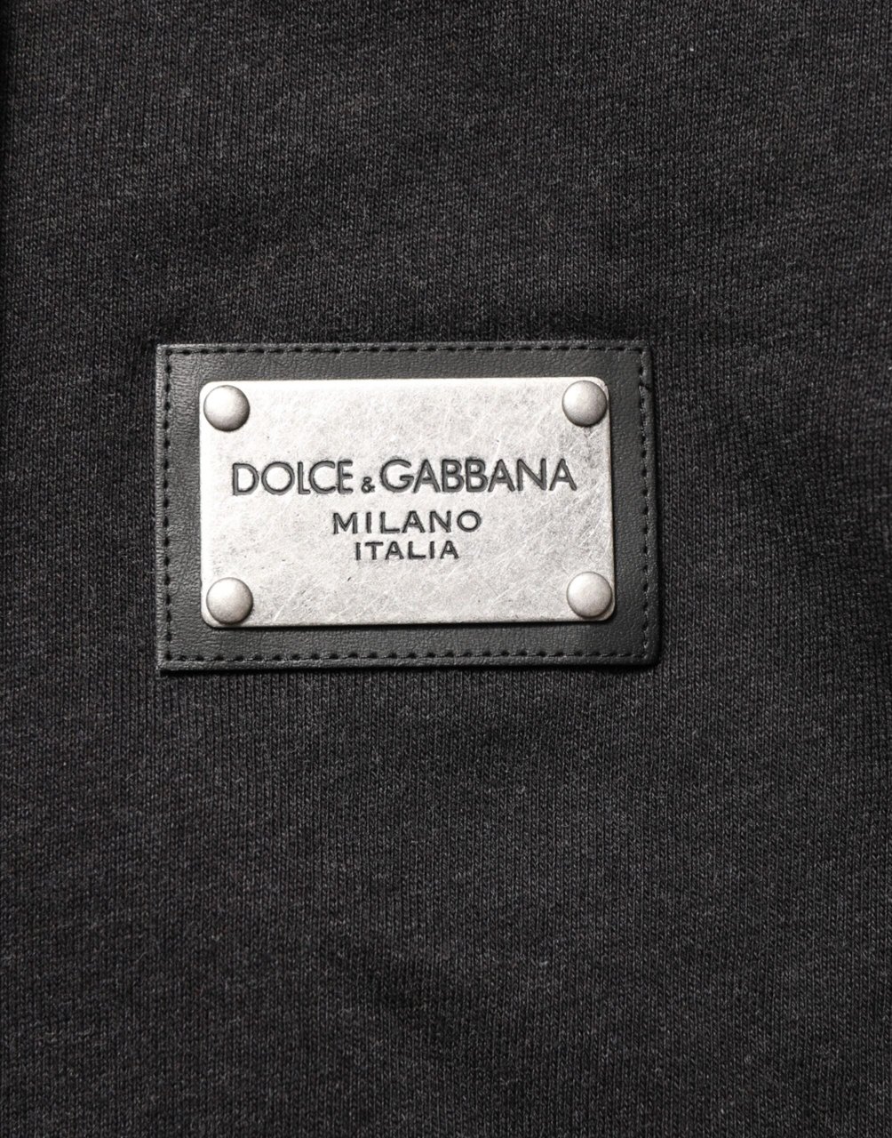 Dolce & Gabbana Black Logo FullZip Hooded Sweatshirt Sweater Zwart