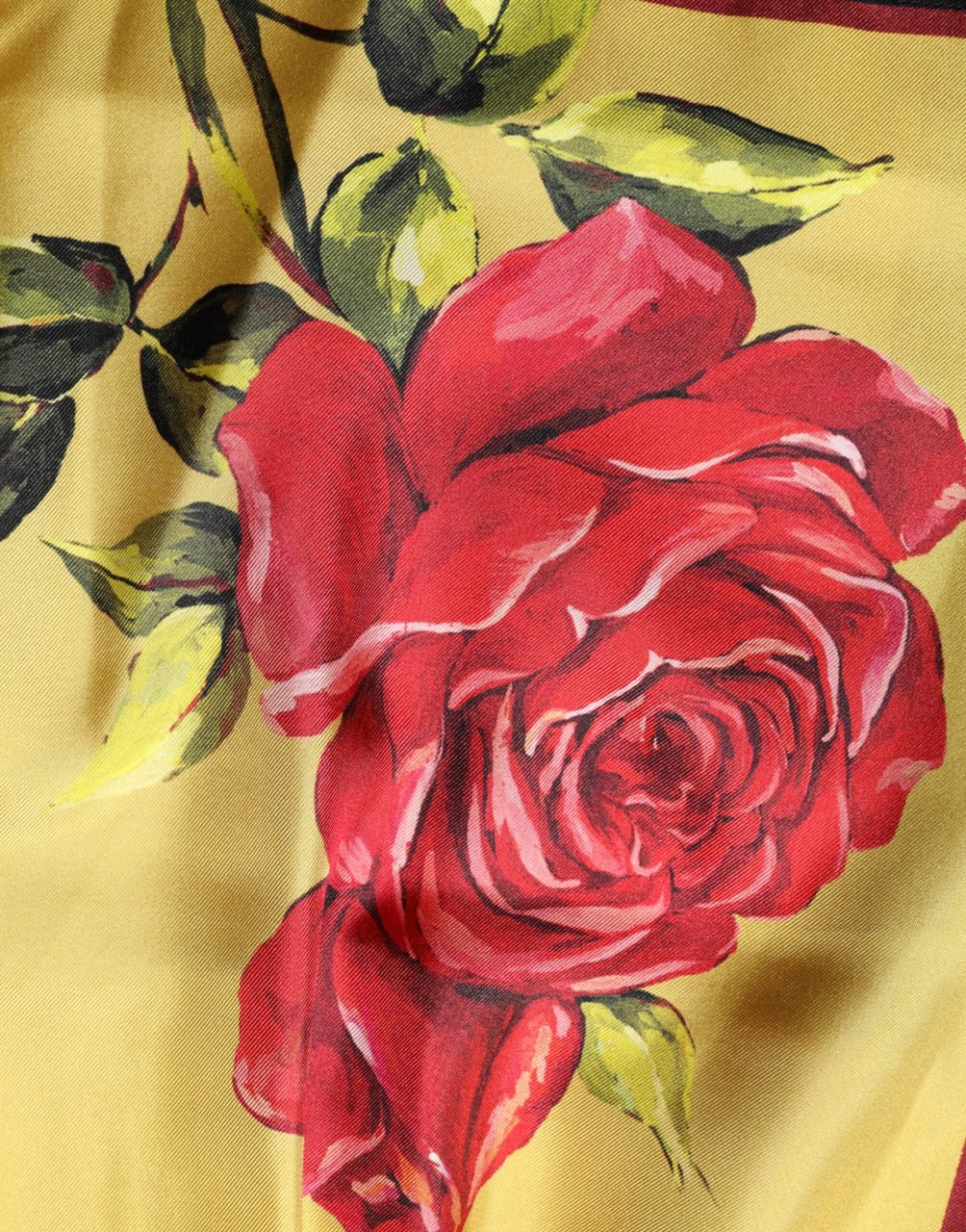 Dolce & Gabbana Yellow Floral Print Silk Men Bermuda Shorts Geel