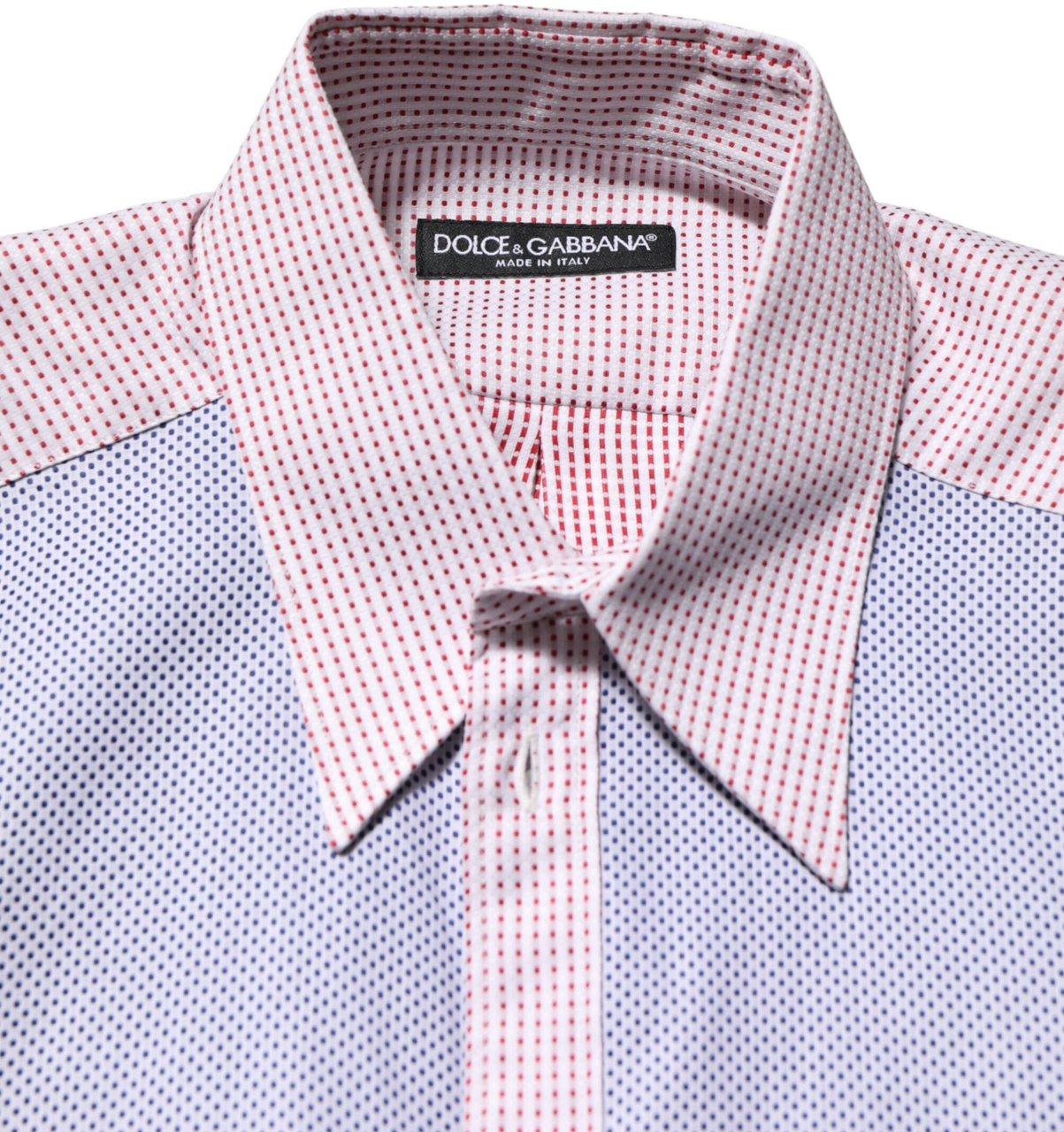 Dolce & Gabbana Multicolor Cotton Collared Checkered Shirt Divers
