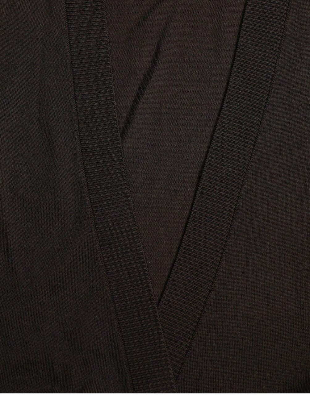Dolce & Gabbana Black Wool V-neck Crossed Cardigan Sweater Zwart