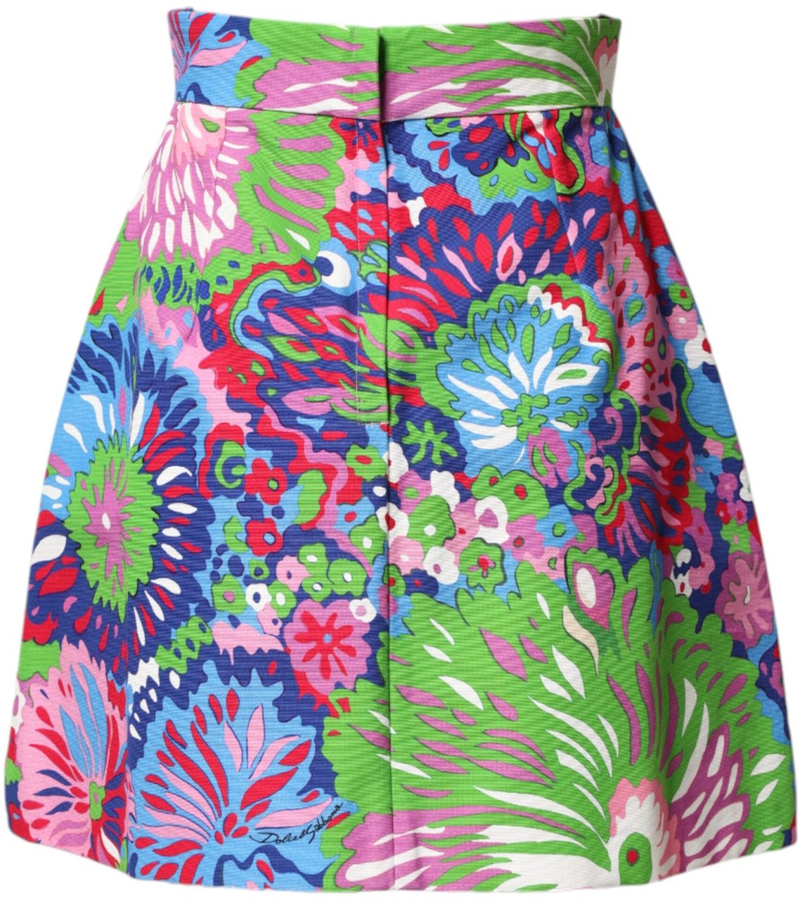 Dolce & Gabbana Multicolor Floral Buttoned High Waist Mini Shorts Divers